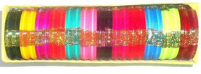 

GOELX Designer Printed 24 Stylish Kada Bangles set - 24 kada Bangle Set - Design 7