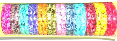 

GOELX Designer Printed 24 Stylish Kada Bangles set - 24 kada Bangle Set - Design 2