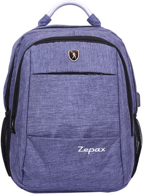 

Zepax Blue USB Charging Port Laptop Bag 25 L Laptop Backpack(Blue)