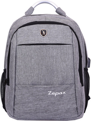 

Zepax Grey USB Charging Port Laptop Bag 25 L Laptop Backpack(Grey)