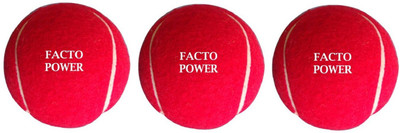 

FACTO POWER 3 PIECES RED CRICKET TENNIS BALLS Tennis Ball(Pack of 3, Red)