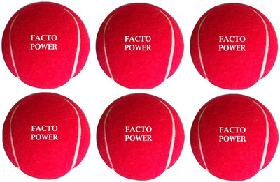 

FACTO POWER 6 PIECES RED CRICKET TENNIS BALLS Tennis Ball(Pack of 6, Red)