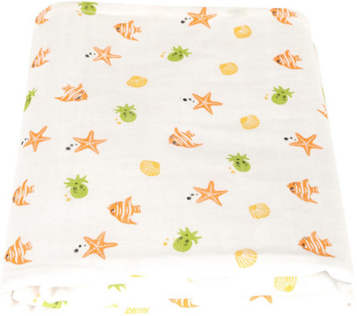 

Brother Baby Printed  Swadding Baby Blanket(Cotton, Multicolor