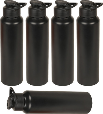 

Style Homez Stainless Steel Water Bottle 1000 ml Set of 5 Sipper, Black Color 5000 ml Sipper(Pack of 5, Black)