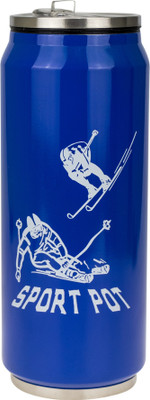 

AVMART Stainless Steel Cola 500 ml Sipper(Pack of 1, Blue)