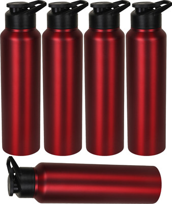 

Style Homez Stainless Steel Water Bottle 1000 ml Set of 5 Sipper, Red Color 5000 ml Sipper(Pack of 5, Red)