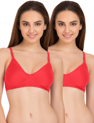 TWEENS by Belle Lingeries Pink Concealer Non Padded Triple Layered Full Coverage Pack of 2 Women T-Shirt Non Padded Bra(Pink)
