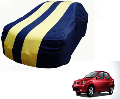 Flipkart SmartBuy Car Cover For Mahindra Logan (Without Mirror Pockets)(Blue, Yellow)