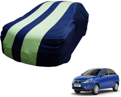 Flipkart SmartBuy Car Cover For Tata Zest (Without Mirror Pockets)(Blue, Green)