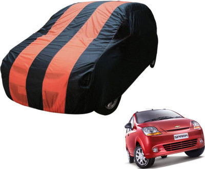 Flipkart SmartBuy Car Cover For Chevrolet Spark (Without Mirror Pockets)(Blue, Orange)
