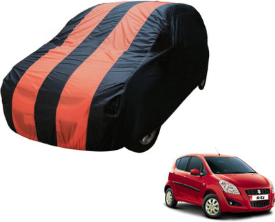 MOCKHE Car Cover For Maruti Suzuki Ritz (Without Mirror Pockets)(Blue, Orange)