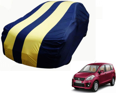 MOCKHE Car Cover For Maruti Suzuki Ertiga (Without Mirror Pockets)(Blue, Yellow)