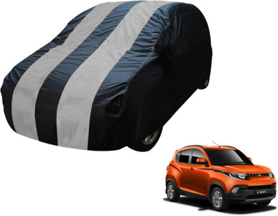 MOCKHE Car Cover For Mahindra KUV100 (Without Mirror Pockets)(Blue, Silver)