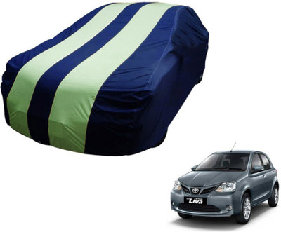 MOCKHE Car Cover For Toyota Etios Liva (Without Mirror Pockets)(Blue, Green)