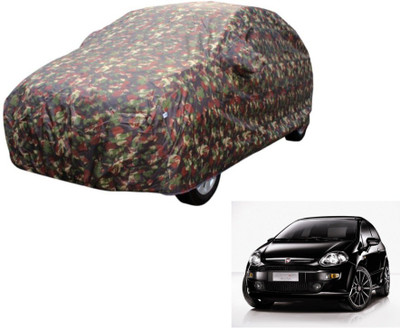 MOCKHE Car Cover For Fiat Punto Evo (Without Mirror Pockets)(Multicolor)