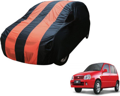 Flipkart SmartBuy Car Cover For Maruti Suzuki Zen (Without Mirror Pockets)(Blue, Orange)