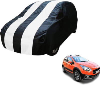 MOCKHE Car Cover For Fiat Avventura (Without Mirror Pockets)(Blue, White)