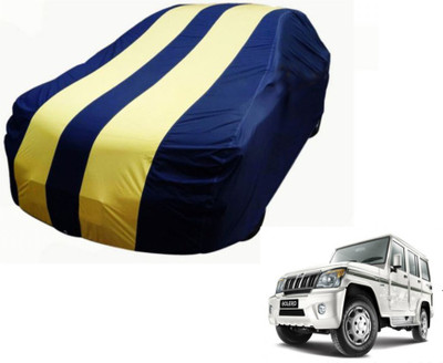 Flipkart SmartBuy Car Cover For Mahindra Bolero (Without Mirror Pockets)(Blue, Yellow)