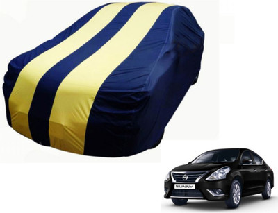 Flipkart SmartBuy Car Cover For Nissan Sunny (Without Mirror Pockets)(Blue, Yellow)