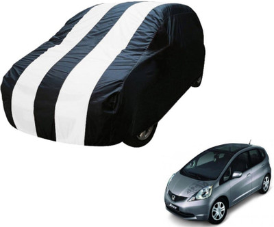 Flipkart SmartBuy Car Cover For Honda Jazz (Without Mirror Pockets)(Blue, White)