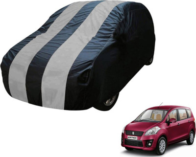 MOCKHE Car Cover For Maruti Suzuki Ertiga (Without Mirror Pockets)(Blue, Silver)