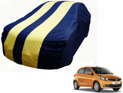 MOCKHE Car Cover For Tata Tiago (Without Mirror Pockets)(Blue, Yellow)