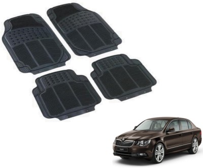 MOCKHE PVC (Polyvinyl Chloride) Standard Mat For  Skoda Superb(Black)