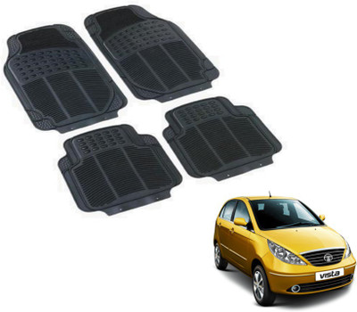 MOCKHE PVC (Polyvinyl Chloride) Standard Mat For  Tata Indica Vista(Black)