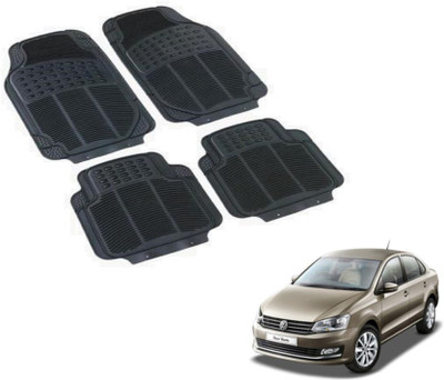 MOCKHE PVC (Polyvinyl Chloride) Standard Mat For  Volkswagen Vento(Black)