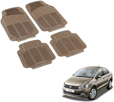 MOCKHE PVC (Polyvinyl Chloride) Standard Mat For  Volkswagen Vento(Beige)