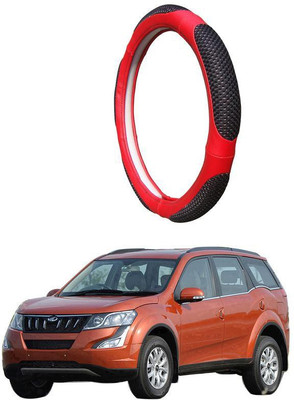 AUTO PEARL Steering Cover For Mahindra XUV 500(Black Red, Leatherite)