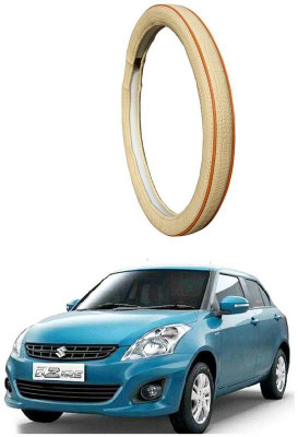AUTO PEARL Steering Cover For Maruti Swift Dzire(Diamond Beige Red, Leatherite)