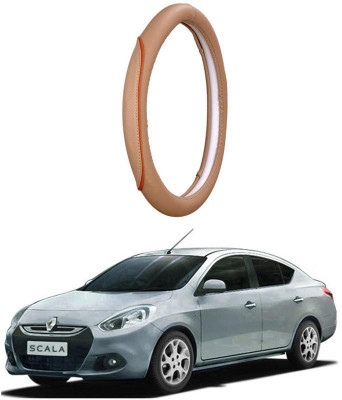 AUTO PEARL Steering Cover For Renault Scala(Beige, Leatherite)