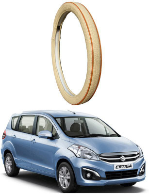 AUTO PEARL Steering Cover For Maruti Ertiga(Diamond Beige Red, Leatherite)