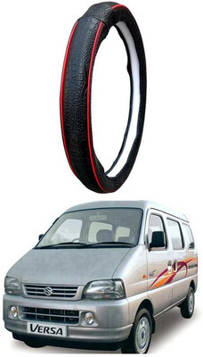AUTO PEARL Steering Cover For Maruti Versa(Black Red, Leatherite)