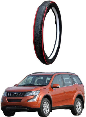 AUTO PEARL Steering Cover For Mahindra XUV 500(Black Red, Leatherite)