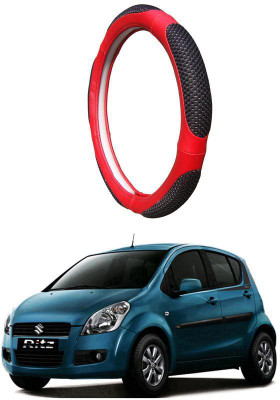 AUTO PEARL Steering Cover For Maruti Ritz(Black Red, Leatherite)