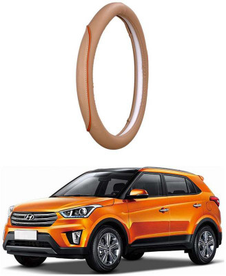 AUTO PEARL Steering Cover For Hyundai Creta(Beige, Leatherite)