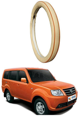 AUTO PEARL Steering Cover For Tata Grand Dicor(Diamond Beige Red, Leatherite)