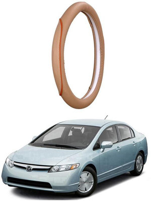AUTO PEARL Steering Cover For Honda Civic(Beige, Leatherite)