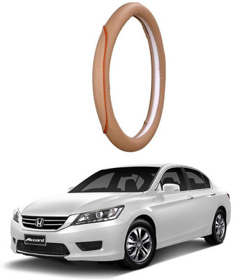 AUTO PEARL Steering Cover For Honda Accord(Beige, Leatherite)