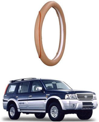 AUTO PEARL Steering Cover For Ford Endeavour(Beige, Leatherite)