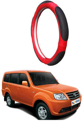 AUTO PEARL Steering Cover For Tata Grand Dicor(Black Red, Leatherite)