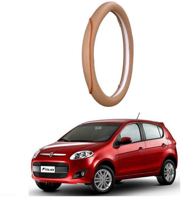 AUTO PEARL Steering Cover For Fiat Palio(Beige, Leatherite)