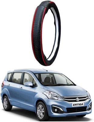 AUTO PEARL Steering Cover For Maruti Ertiga(Black Red, Leatherite)