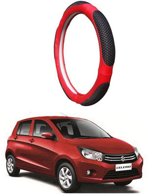AUTO PEARL Steering Cover For Maruti Celerio(Black Red, Leatherite)