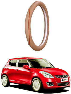 AUTO PEARL Steering Cover For Maruti Swift(Beige, Leatherite)