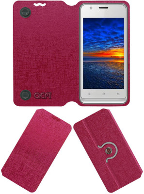 ACM Flip Cover for Trio Selfie 2 T41(Pink, Cases with Holder, Pack of: 1)