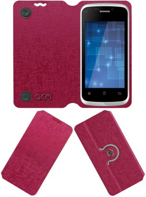 ACM Flip Cover for iBall Andi 3.5Kke(Pink, Cases with Holder, Pack of: 1)