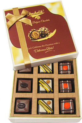 

Chocholik Valentines Day Gift Box - Love You With Every Beat Of My Heart Chocolate Box - 9Pc Truffles(108 g)